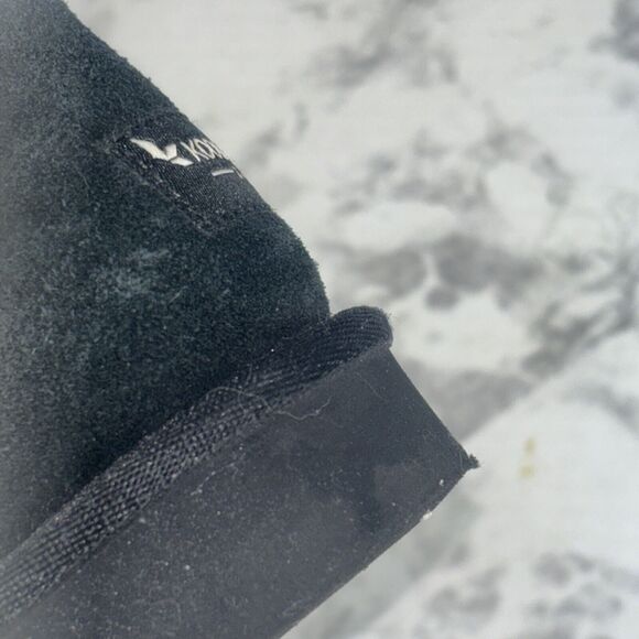 Koolaburra  by Ugg Black Victoria Mini Leather Bootie Boots Moccasin Size 7 - Picture 12 of 15